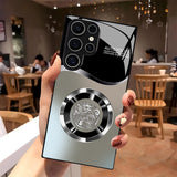 Aperture Dragon Pattern Glass Case for Samsung