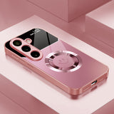 Pink Smiley Glass Case for Samsung