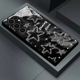 Simple Star Glass Phone Case for Samsung