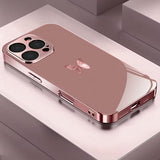 Simple Pink Butterfly Glass Case for iphone