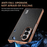 Shockproof Carbon Fiber Texture Shell‑Film Integrated Case for Samsung Z Fold
