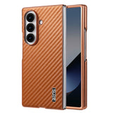 Shockproof Carbon Fiber Texture Shell‑Film Integrated Case for Samsung Z Fold