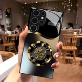 Aperture Dragon Pattern Glass Case for Samsung