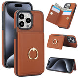 Shockproof Leather Ring Holder Case for iphone