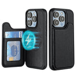 Magnetic Flip Card Holder Kickstand Case for iphone