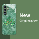 Lotus Flower Tempered Glass Case for Samsung
