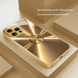 Desert Gold Aurora Iridescent Apple Pattern Glass Case for iphone