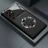 Smiley‑Face Glass Phone Case for Samsung