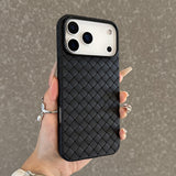 Full Wrap Shockproof Heat Dissipation Woven Texture Case for iphone