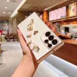 Heart Bracelet Plating Soft Phone Case for Samsung