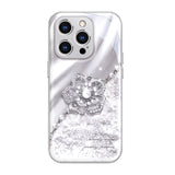 Diamond Flower Pattern Case with Bracelet for iphone