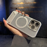 Magnetic Hollow Cooling Kickstand Case for iphone