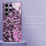 Simple Star Glass Phone Case for Samsung