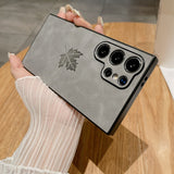 Maple Leaf Lambskin Texture Case for Samsung