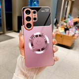Pink Smiley Glass Case for Samsung