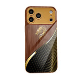 Electroplated Golden Scale Dragon Head Glass Case for iphone
