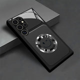 Smiley‑Face Glass Phone Case for Samsung