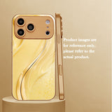 Electroplated Glass Flowing Light Effect Case for iphone