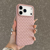 Full Wrap Shockproof Heat Dissipation Woven Texture Case for iphone