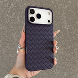 Full Wrap Shockproof Heat Dissipation Woven Texture Case for iphone
