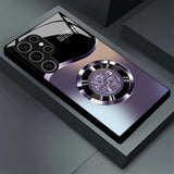 Aperture Dragon Pattern Glass Case for Samsung