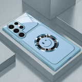 Smiley‑Face Glass Phone Case for Samsung