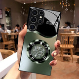 Aperture Dragon Pattern Glass Case for Samsung