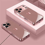 Simple Pink Butterfly Glass Case for iphone