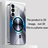 Aperture Brushed Pattern Tempered Glass Case for Samsung