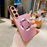 Pink Smiley Glass Case for Samsung