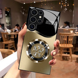 Aperture Dragon Pattern Glass Case for Samsung
