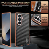Shockproof Carbon Fiber Texture Shell‑Film Integrated Case for Samsung Z Fold