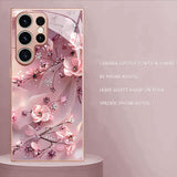 Bling Cherry Blossom Glass Case for Samsung