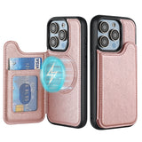 Magnetic Flip Card Holder Kickstand Case for iphone