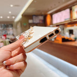 Heart Bracelet Plating Soft Phone Case for Samsung