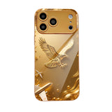 Golden Eagle & Airplane Glass Case for iphone