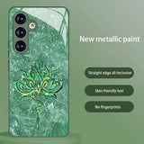 Lotus Flower Tempered Glass Case for Samsung