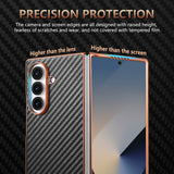 Shockproof Carbon Fiber Texture Shell‑Film Integrated Case for Samsung Z Fold