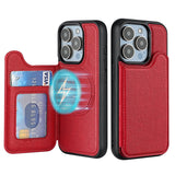 Magnetic Flip Card Holder Kickstand Case for iphone