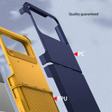 Telescopic Hinge Silicone Shockproof Case For Samsung Z Flip
