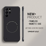Ultra Thin Frameless Magnetic PC Matte Case for Samsung