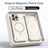 Ultra‑Thin Matte Borderless Magnetic Shockproof Case for iphone