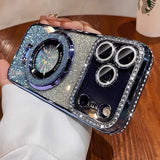 Luxury Diamond Gradient Glitter Ring Case For iPhone