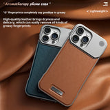 Luxury Leather  Frameless Magnetic Case for iPhone