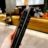 Luxury Leather Maple Magnetic Case For iPhone