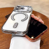 Luxury Diamond Magnetic Soft Case for iphone