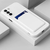 Soft Silicone Wallet Holder Case For Samsung
