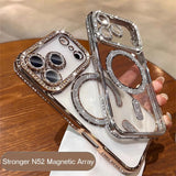 Luxury Diamond Magnetic Soft Case for iphone