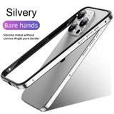 Hybrid Silicone Frame Aluminum Metal Case for iphone
