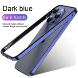 Hybrid Silicone Frame Aluminum Metal Case for iphone